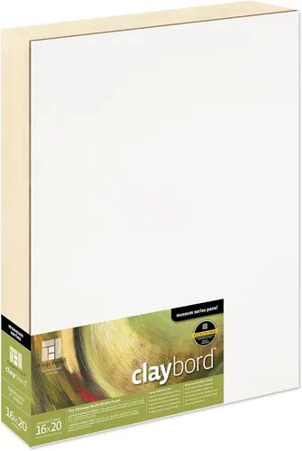 Miniatura 15 de Ampersand Art Supply Panel de pintura de madera: Serie Museo Claybord, 10 "x 10", 2" Perfil con acunado Perfil con cuna de 2