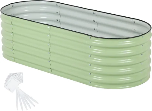 Miniatura 22 de Aoodor Aluzinc - Cama de jardín modular 2 en 1 elevada de metal, 63 pulgadas de largo x 32 pulgadas de ancho x 32 pulgadas de alto, maceta