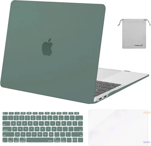 Miniatura 24 de MOSISO - Funda rígida y de plástico compatible con MacBook Air de 13 pulgadas versión 2022, 2021-2018, A2337 M1 A2179 A1932; con cubierta