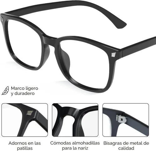 Miniatura 4 de Livho Gafas de Luz Azul de Alta Tecnología - Gafas de Computadora con Bloqueo Avanzado de Luz Azul - Fatiga por Pantalla y Protección UV * 2