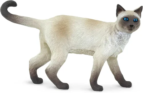 Miniatura 4 de Safari Ltd. Figura de gato siamés – Figura detallada de plástico de 3.25 pulgadas – Divertido juguete educativo para niños, niñas y niños a partir