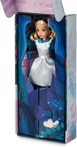 Miniatura 2 de Disney Store Dolls & Games - Muñeca clásica de princesa (Alicia), 11 pulgadas, incluye cepillo con detalles moldeados, juguete totalmente posable