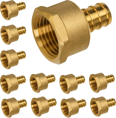 Miniatura 27 de Acoplamiento Pex de 1/2", Accesorios Pex, Accesorios de Engaste de Latón de Alta Resistencia para Tubos PEX con Construcción Resistente a Fugas