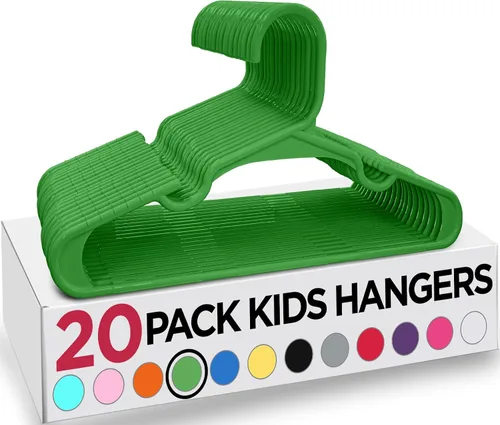 Miniatura 32 de Utopia Home Paquete de 20 Perchas para Niños - Perchas de Plástico para Bebé de 11.5 Pulgadas para Armario - Perchas para Niños para Ropa y Percha