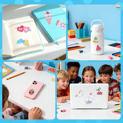 Miniatura 2 de Cymbana Kit de calcomanías de diamantes de pintura 5D, 25 piezas de diamantes y puntos, artes y manualidades para niños de 6 a 8 a 12 años, contiene