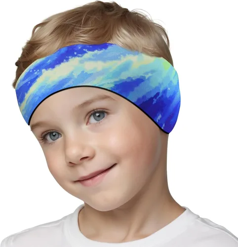 Miniatura 13 de HeySplash Diadema de natación, tapones para los oídos de natación, banda para los oídos de nadador, tapones para los oídos para niños, protector