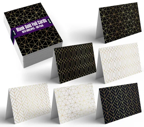 Better Office Products Paquete de 100 tarjetas de felicitación para todas las ocasiones, tarjetas de notas en blanco surtidas, 4 x 6 pulgadas, 6