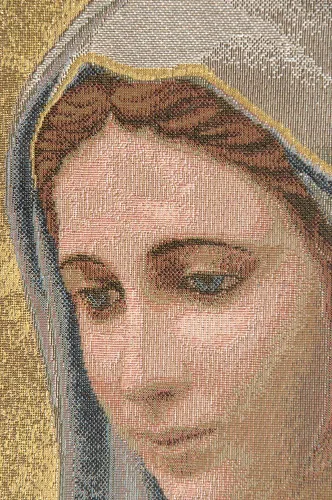 Miniatura 2 de Madonna Di Medjugorie - Tapiz italiano para colgar en pared, 6 pulgadas x 9 pulgadas, algodón/viscosa/poliéster por Raoul Vitale
