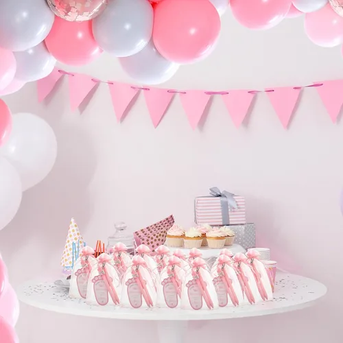 Miniatura 6 de Ctosree 250 piezas de recuerdos de baby shower, incluye bolígrafos, llaveros de ángel, bolsas de organza, tarjetas de agradecimiento para regalos