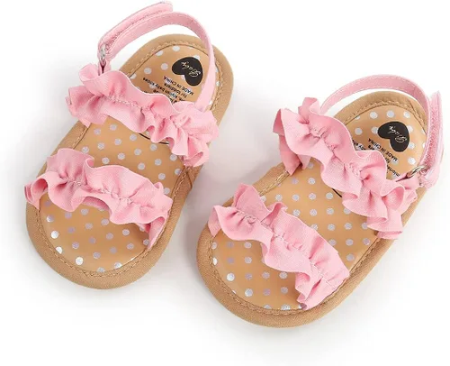Miniatura 23 de Sandalias de verano para bebés, niñas y niños, unisex, antideslizantes, suela suave, transpirable, para primeros pasos, zapatos de playa al aire