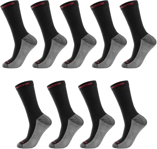 Miniatura 7 de ROCKROOSTER COOLMAX - Calcetines deportivos con control de humedad, duraderos y transpirables (paquete de 9)