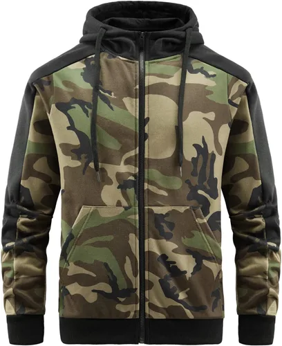 Miniatura 4 de ANOTWENER Trajes deportivos de 2 piezas para hombre, cuello alto, manga larga con bolsillos laterales dobles, chaqueta y pantalones deportivos