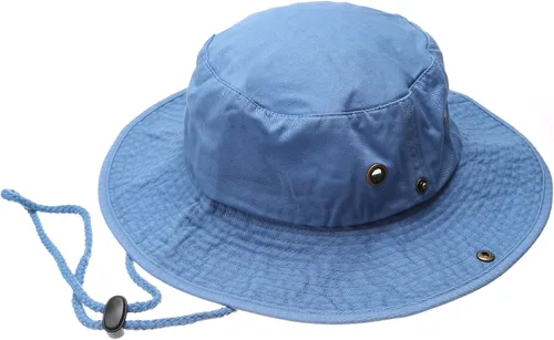 Miniatura 17 de Sombrero de cubeta para verano, para exteriores, para pescar, de safari, de caza, con correa ajustable