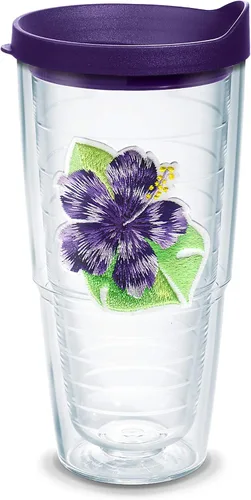 Miniatura 10 de Tervis Vaso aislado de doble pared Tropical Hibiscus Collection hecho en Estados Unidos mantiene las bebidas frías y calientes, 16 onzas, 4