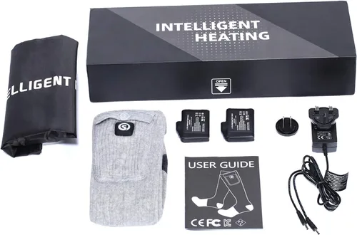 Miniatura 7 de Calcetines térmicos para hombres y mujeres, calcetines eléctricos con batería recargable de 7.4 V 2200 mAh, calentadores de pies para deportes