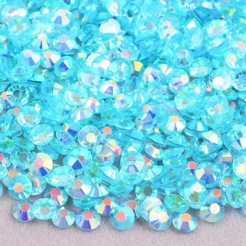 Miniatura 18 de 5000 diamantes de imitación de resina de 0.157 in, diamantes de imitación transparentes con parte trasera plana para manualidades, diamantes de Rosa