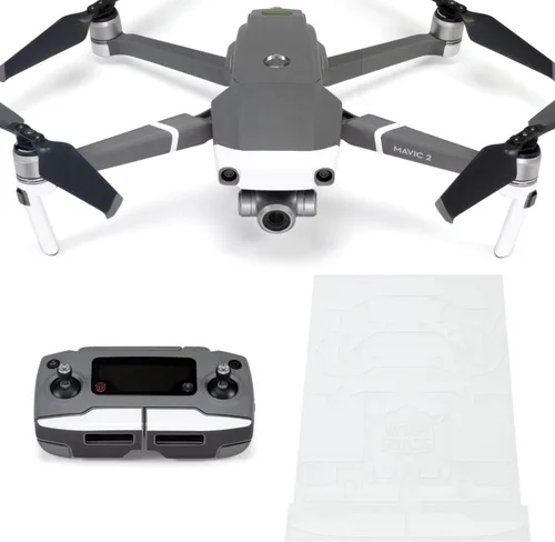 Miniatura 17 de Wrapgrade Poly Skin Compatible with DJI Mavic 2 Accent Color (Airforce Silver)