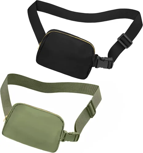 Miniatura 28 de Riñonera cruzada para mujeres y hombres, bolsa para cinturón para senderismo con correa ajustable, riñonera para correr, entrenamiento, deportes