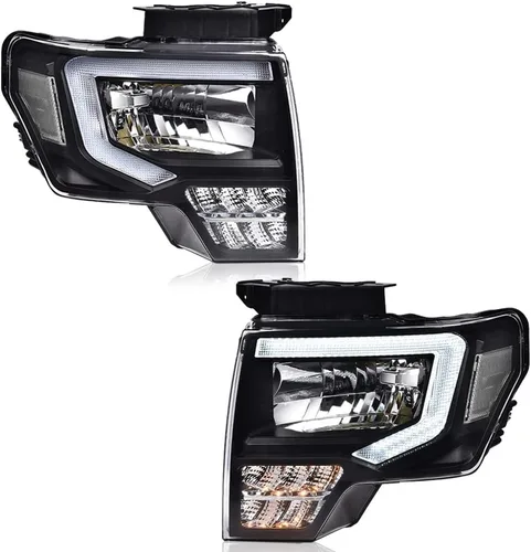 Miniatura 13 de G-PLUS Conjunto de faros, compatible con Ford F150 2009 2010 2011 2012 2013 2014 (no compatible con estilo LED, solo se ajusta sin estilo LED)