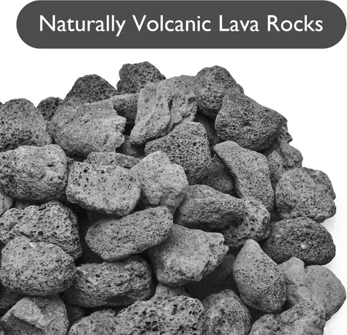 Miniatura 3 de Skyflame Rocas de lava de 10 libras para hogueras, mesas de fuego, chimeneas, decoración de paisajismo de jardín