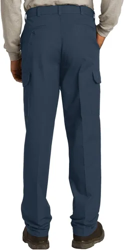 Miniatura 3 de Pantalones cargo industriales Red Kap para hombre, resistente a las manchas, de calce relajado
