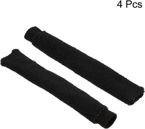 Miniatura 3 de PATIKIL Cotton Feeling Badminton Towel Grip Nylon Tennis Racket Overgrip Racquet Grip Hand Glue Anti-Skid Sweatband for Golf Bike Handle Negro