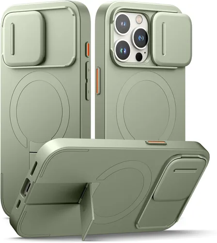 Miniatura 15 de SURITCH - Funda para iPhone 17 Pro Max con cubierta de control de cámara, cubierta para cámara y soporte ajustable, compatible con MagSafe, a prueba