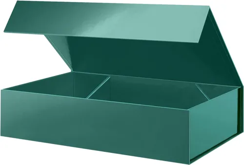 Miniatura 36 de PACKHOME Caja de regalo de 11.5 x 8 x 2.5 pulgadas, caja resistente para camisas con tapa magnética para múltiples ocasiones (negro brillante)