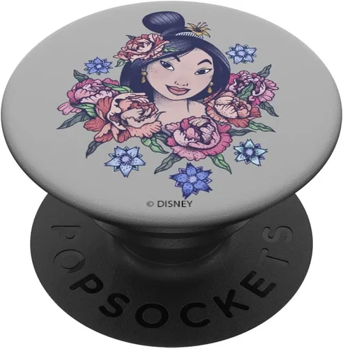 Miniatura 6 de Disney Mulan Floral Sketch Retrato PopSockets MagSafe PopGrip para iPhone