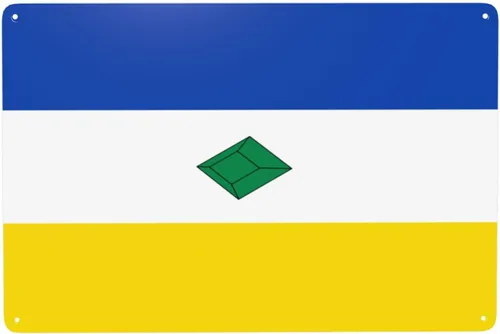 MULIHU Flag of Muzo (Boyacá) Tin Signs Vintage Metal Sign Iron Painting for Home Bar Coffee Kitchen funny Wall Decor 8x12 Inch