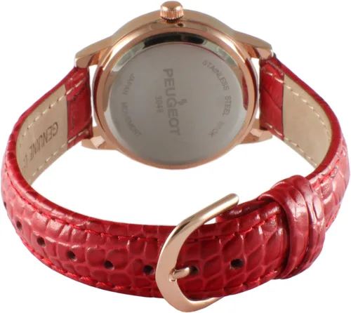 Miniatura 3 de Peugeot Reloj de vestir de piel con números romanos de metal para mujer