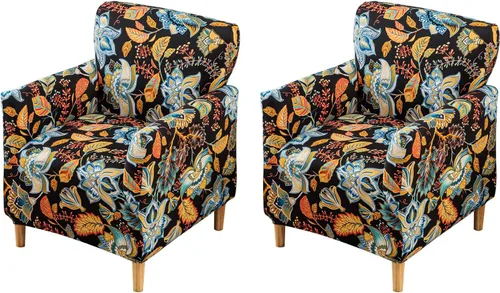 Miniatura 78 de FUANGUI Funda para Sillón de Banquete con Brazos Fundas para Sillas Elásticas Funda para Sillón Club Funda Suave para Sillón Sofá Cubiertas 03