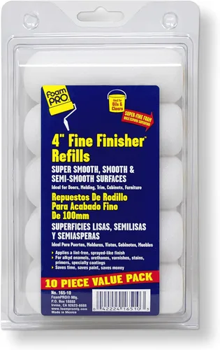 Miniatura 9 de FoamPRO 163, repuesto de rodillos finos de pintura de espuma de alta densidad con acabado fino, 2 unidades, 176