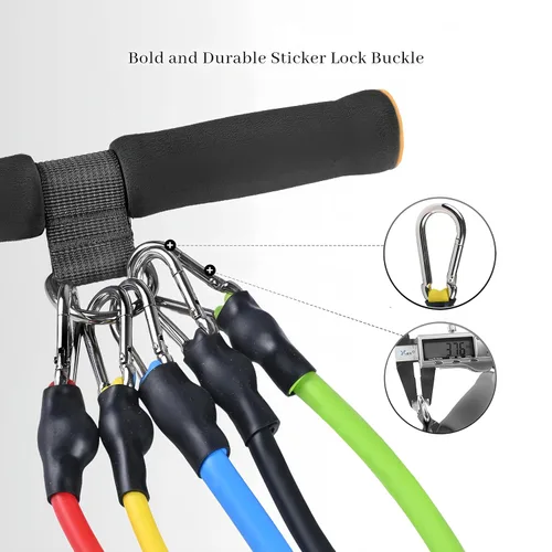 Miniatura 6 de Adjustable Foot Pedal Resistance Band, Durable Foot Pedal Resistance Trainer with Bag. Multifunctional Pedal Puller Resistance Rope with Handles.