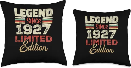 Miniatura 3 de 96th Birthday 96 Year Old Since 1927 Limited Edition Throw Pillow
