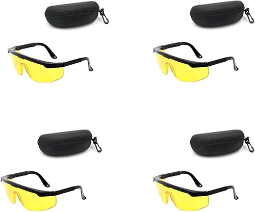Gafas de seguridad del laser de las gafas 190nm a las gafas protectoras del laser 540nm con la caja del terciopelo Amarillo