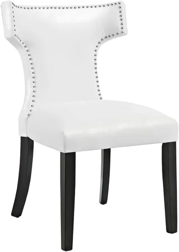 Miniatura 8 de Modway EEI-3922-BLK - Silla de comedor de vinilo curva, color negro