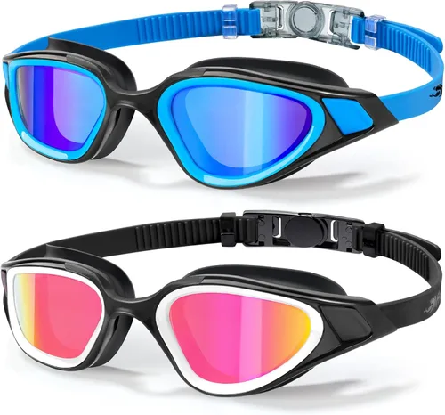 Miniatura 8 de Freela Polarized Unisex Adult Swim Swimming Goggles, UV400 Protection Anti Fog 180° Wide Clear View for Men Women Youth