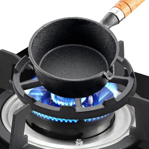 Miniatura 3 de CALLARON Soporte de estufa de gas 2 piezas Accesorios para estufa de gas, estante de estufa de metal para olla Estante de estufa de gas de metal