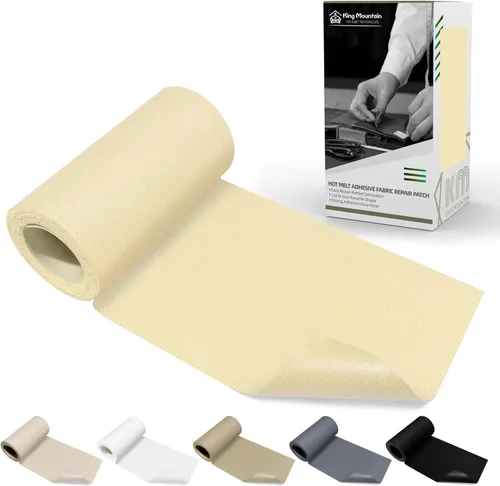 Miniatura 48 de KING MOUNTAIN Parche de lona para planchar, 3"×60", parche de reparación de tela de algodón 100% impermeable, utilizado para varios sofás, tiendas