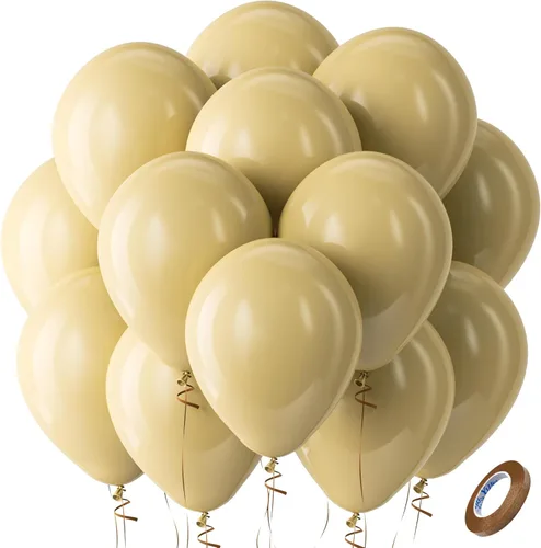 Miniatura 25 de Bezente - Globos de 12 pulgadas de látex con confeti para bodas, graduaciones, despedidas de soltera y cumpleaños, aptos para helio, dorado, 60