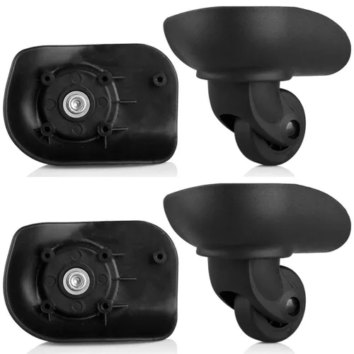 (DL-W069#) Ruedas giratorias conectadas silenciosas para ruedas de equipaje de repuesto Desgaste silencioso barra de dibujo caja DIY (4 piezas/juego)