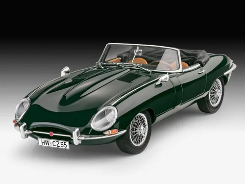Miniatura 8 de ドイツレベル(Revell) Nivel alemán 07687 1/24 Jaguar E-Type Roadster Modelo de plástico