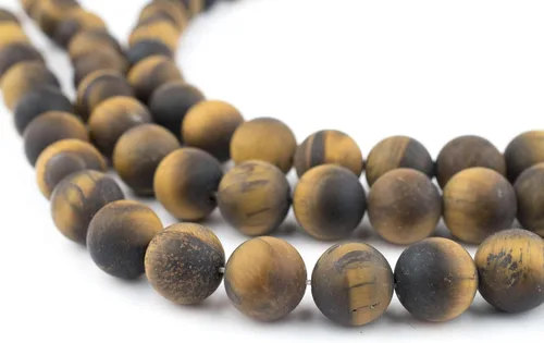 Miniatura 206 de The Bead Chest Cuentas de Jade Blanco Mate Redondas (8mm): Piedra Preciosa Orgánica Redonda Esférica de Energía con Poder de Sanación para Hacer