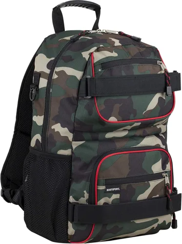 Miniatura 15 de Eastsport Mochila de viaje para monopatín con doble correa, bolsa para computadora portátil, diseño multideportivo para hombres y mujeres, camuflaje