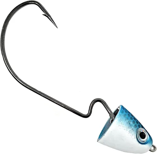 Reaction Tackle Swimbait Swing Jig Head - Bass Fishing Lure, Ideal Bait for Saltwater Fishing and Freshwater, Weighted Weedless Hooks