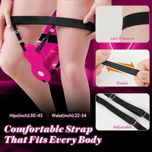 Miniatura 5 de Consoladro para montar y frotar con vibrador para clítoris, consolador con correa portátil, máquina sexual para mujeres y parejas, juguetes sexuales