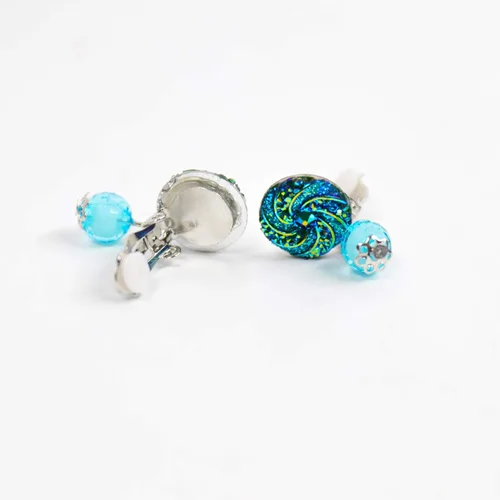 Miniatura 3 de HaiMay - 21 pares de aretes con clip para niñas, aretes de juego para fiesta, todos empaquetados en cajas transparentes.