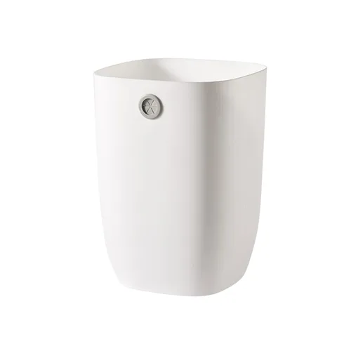 Miniatura 9 de Cubo de Basura para Baño, Cubo de Basura Rectangular de Plástico con Soporte para Forro de Basura para Dormitorio, Sala de Estar, Pequeña Cesta