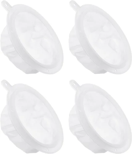 Miniatura 7 de PATIKIL Filtro de alimentos de 5.4 pulgadas de diámetro exterior, paquete de 4 filtros de malla de 100 filtros de malla fina para jugo, café